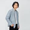 Lee Shirts Men's Light Blue Lapel Moderate Denim LMT0111755FQ00FA09204