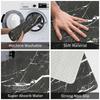 Black Rose Gold Marble Crackles Doormat Non-Slip Bathroom Kitchen Mat Toilet Floor Door Entrance Carpet Rug