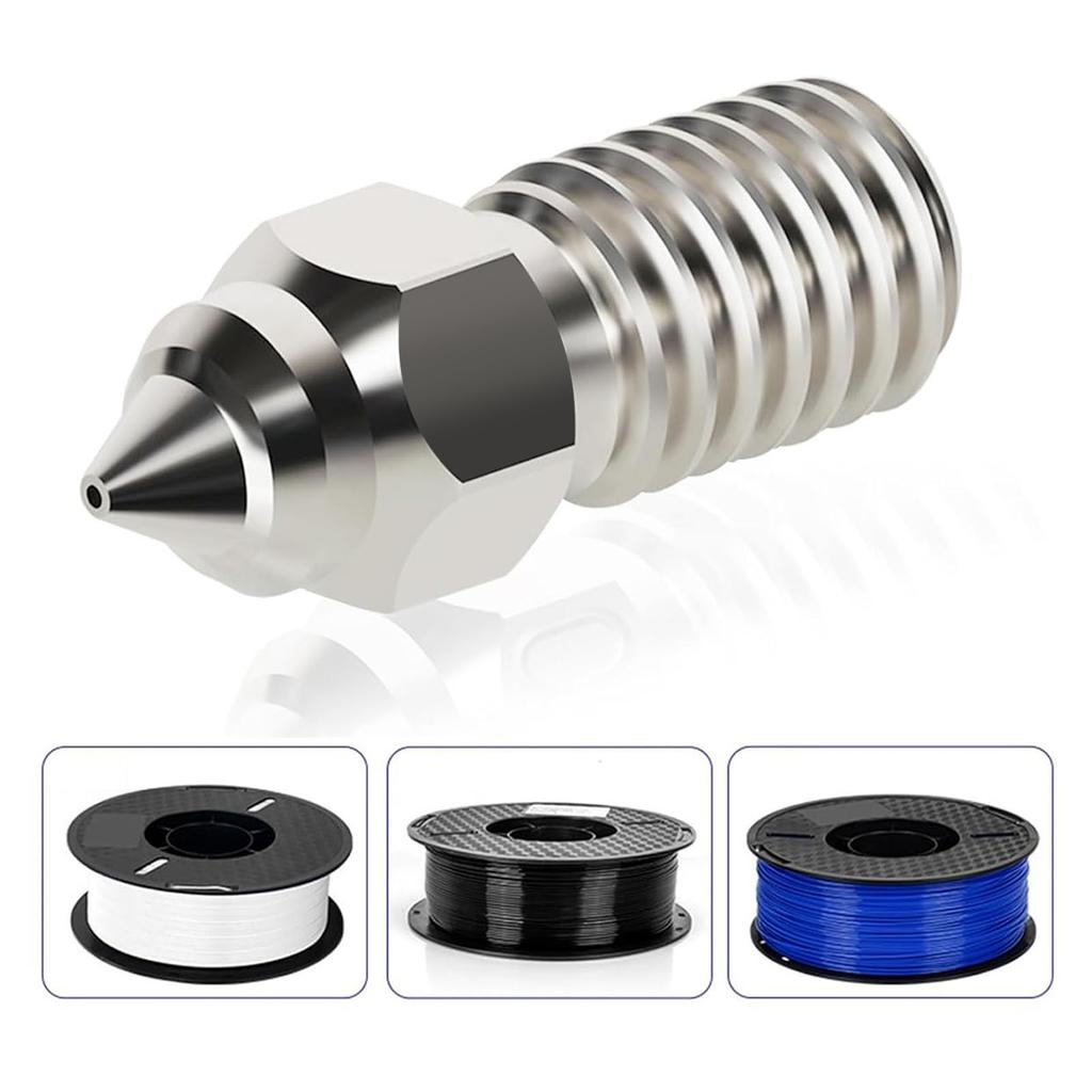 3Pcs 3D Printer Nozzles M6 Copper Plated CHT High Speed Nozzle Replacement Set for Ender 3 V3 SE End