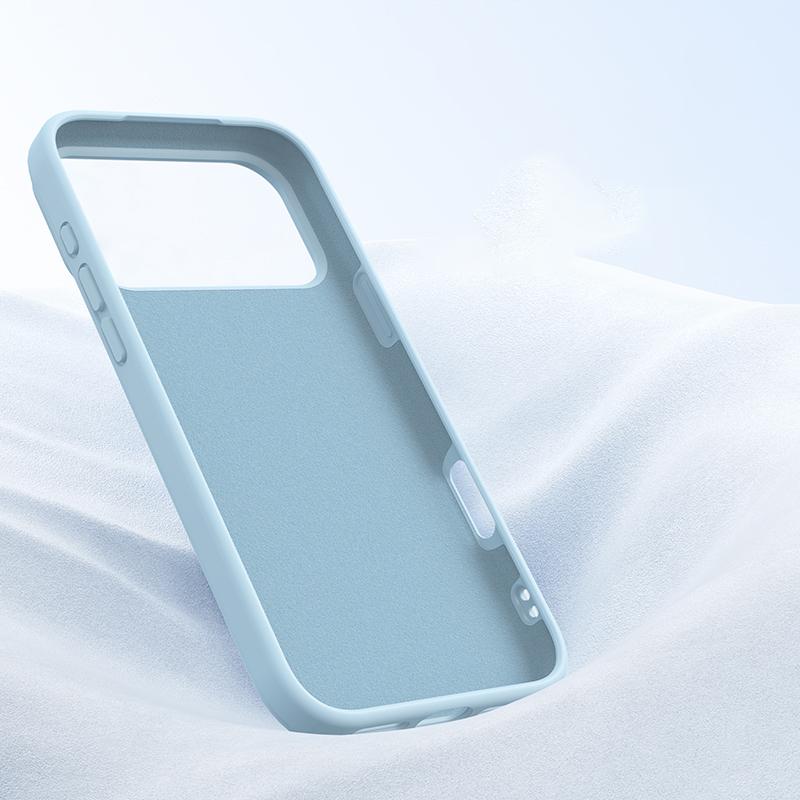 Shockproof Soft Liquid Silicone Phone Case For 18 17 Air 16 16E 15 14 13 12 11 Pro Max Plus Skin Feeling Protection Cover