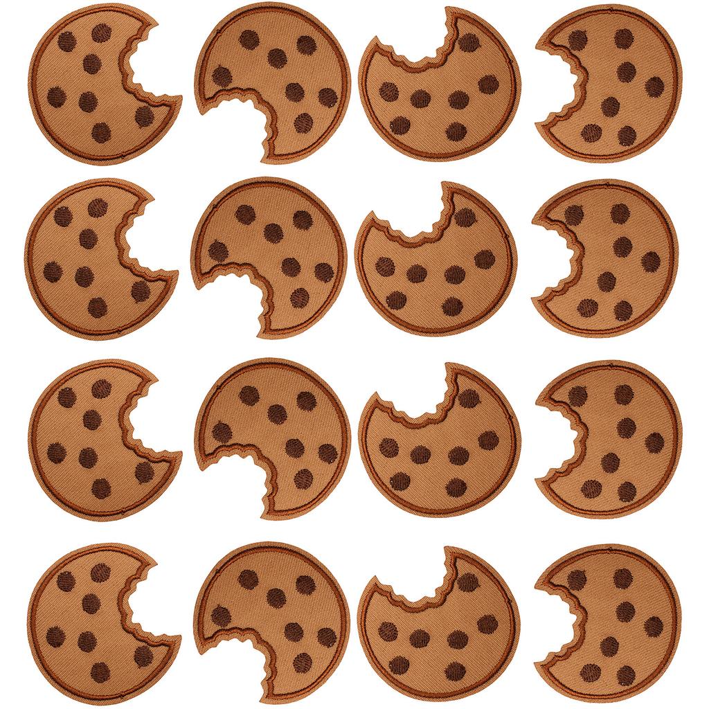 Cartoon Biscuits Embroidery Cloth Stickers Computer Embroidery Chapter Boy Ironing Funny Eye Beads Embroidery Stickers Decorative Patch Stickers