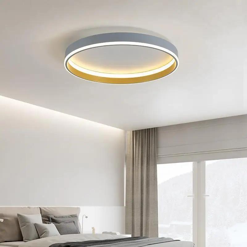 Lámpara de techo LED nórdica moderna para dormitorio, sala de estar, comedor, pasillo, balcón, decoración interior del hogar, accesorio de iluminación brillante