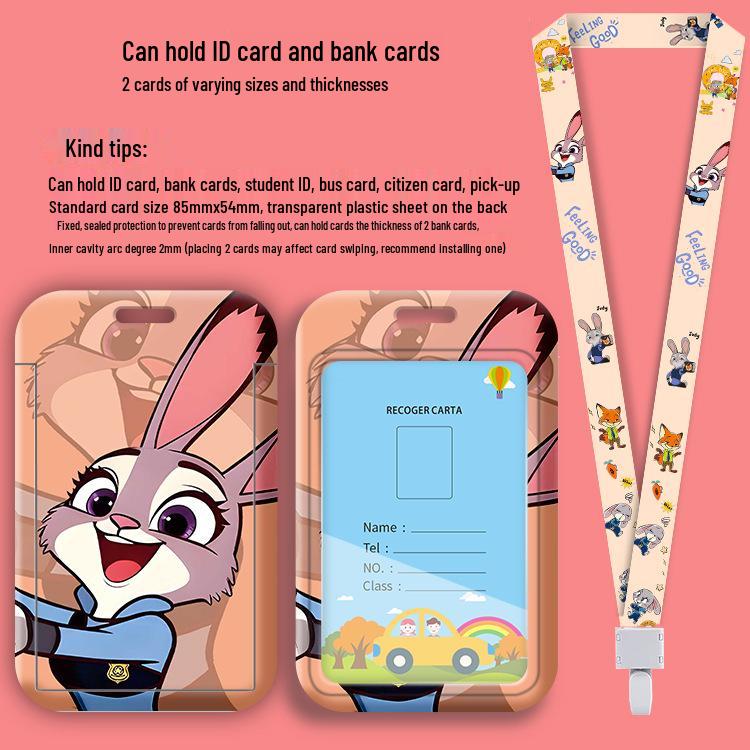 Popular Student Animal Lanyard Badge & ID Card Holder