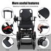 Adults Electric Wheelchair with Large Footrest, Lightweight Foldable Motorized Wheelchair, 12-Mile Range 500W