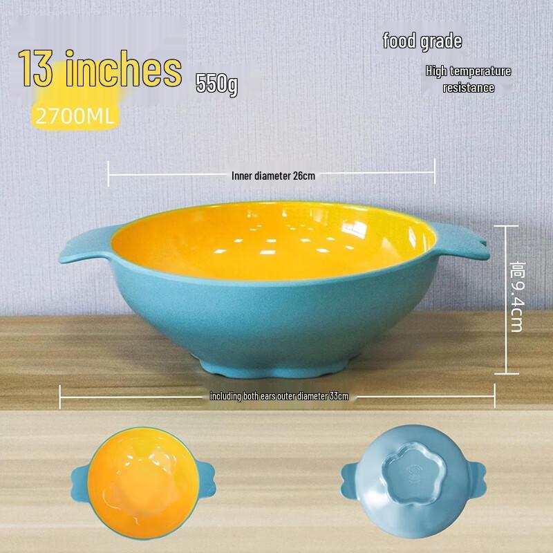 LIJIA FITMENT LJ Doppelohr Verbrühschutz Melamin Nudelschüssel Set (5 Stück)