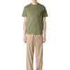 STONE ISLAND Ss26 Fissato Garment Dyed Logo Pocket Short Sleeve T-Shirt Men T-Shirt Washed-Green L1S152100032S0057-V015G