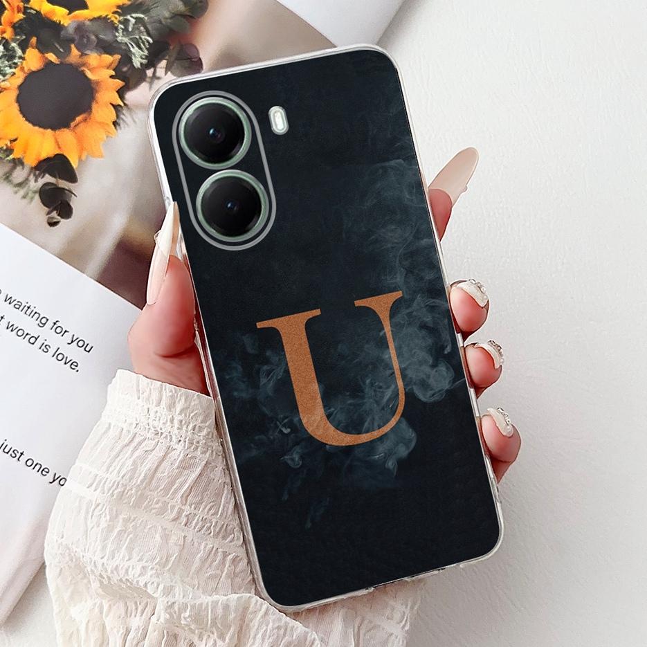 For Xiaomi Poco X7 Pro Case Luxury Letters Cover Clear Silicone Soft Slim Phone Case For Xiaomi Poco X7 PocoX7 Pro X7Pro 5G Bags