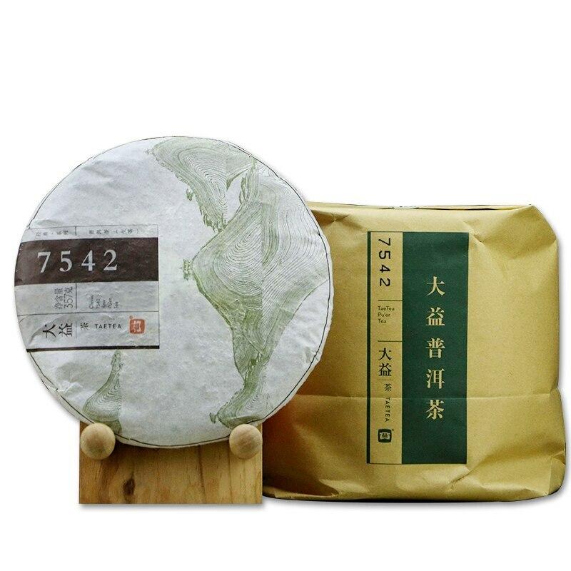 TAETEA 7542 Sheng Puerh Dayi Raw Tea Cake Menghai 357g Premium