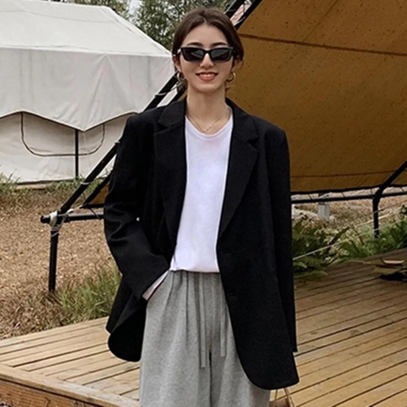 Spring Petite Slimming Blazer - Women's Korean Style Loose Fit Small Suit