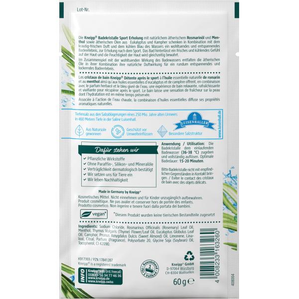 Kneipp Badesalz Sport Erholung 60g