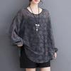 XITAO Jacquard O-neck T-shirt ZMY1127