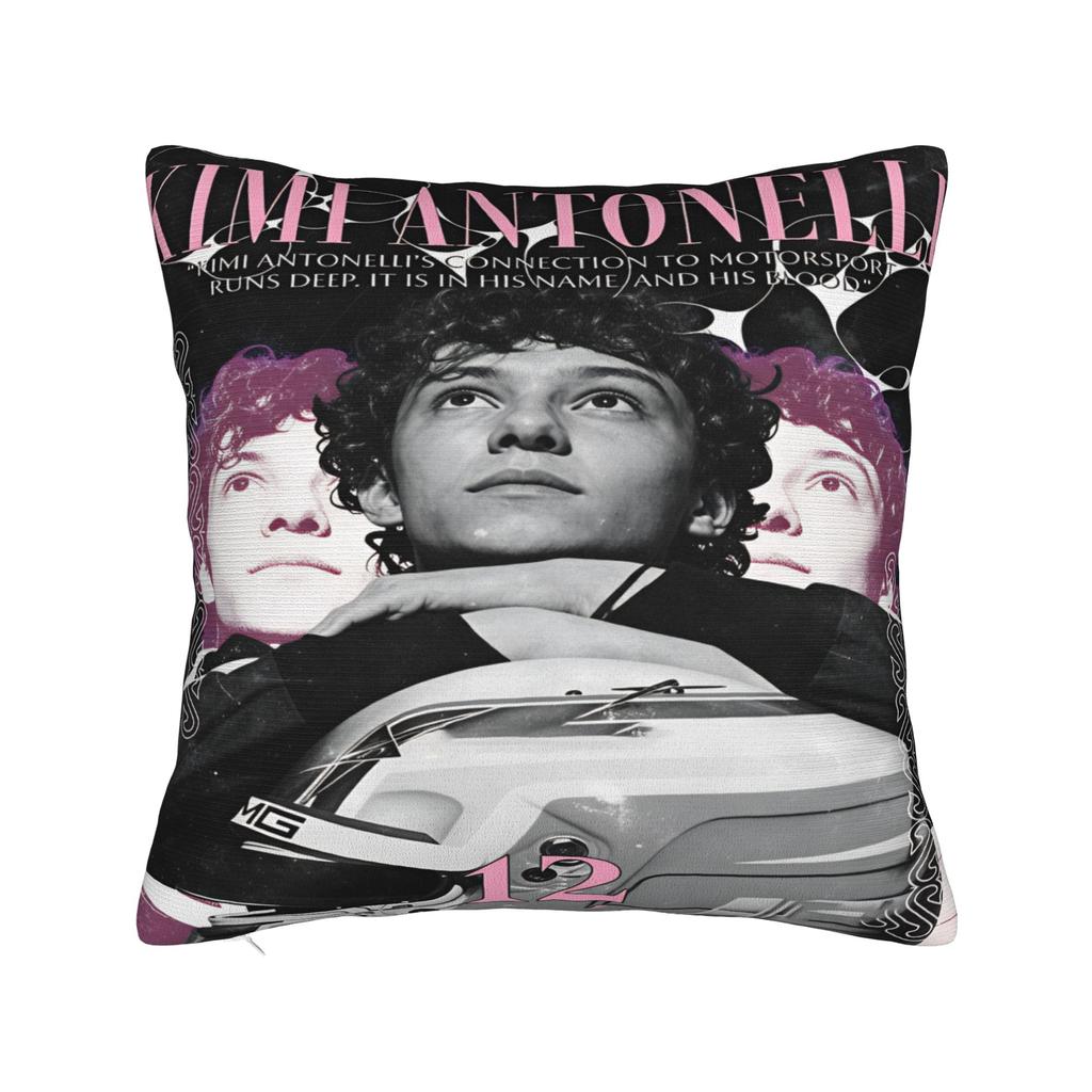 Kimi Antonelli Racing 12 Pillow Cover Fashion Pillow Case For Living Room Sofa Comfy Pillowcases Gift