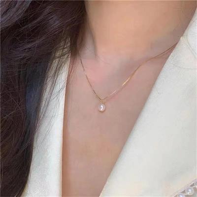 Vintage Faux Pearl Pendant Necklace Alloy Choker Accessory Perfect Female Jewelry For Women Daily Wear And Party Decor