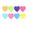 8 Pieces Self Memo Pad Square DieCut Heart 8PCS