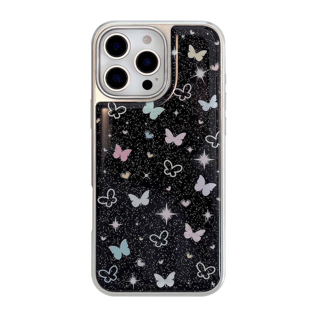 Star Color Butterfly Use 16 Apple 15 Pro Max Mobile Case IPhone 14 Drop Glass Powder 1315 Hard Huawei