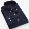 Spring New Business Casual Men's Corduroy Long Sleeve Shirt Male Brand Good Quality Blue Red Office Shirts Clothes