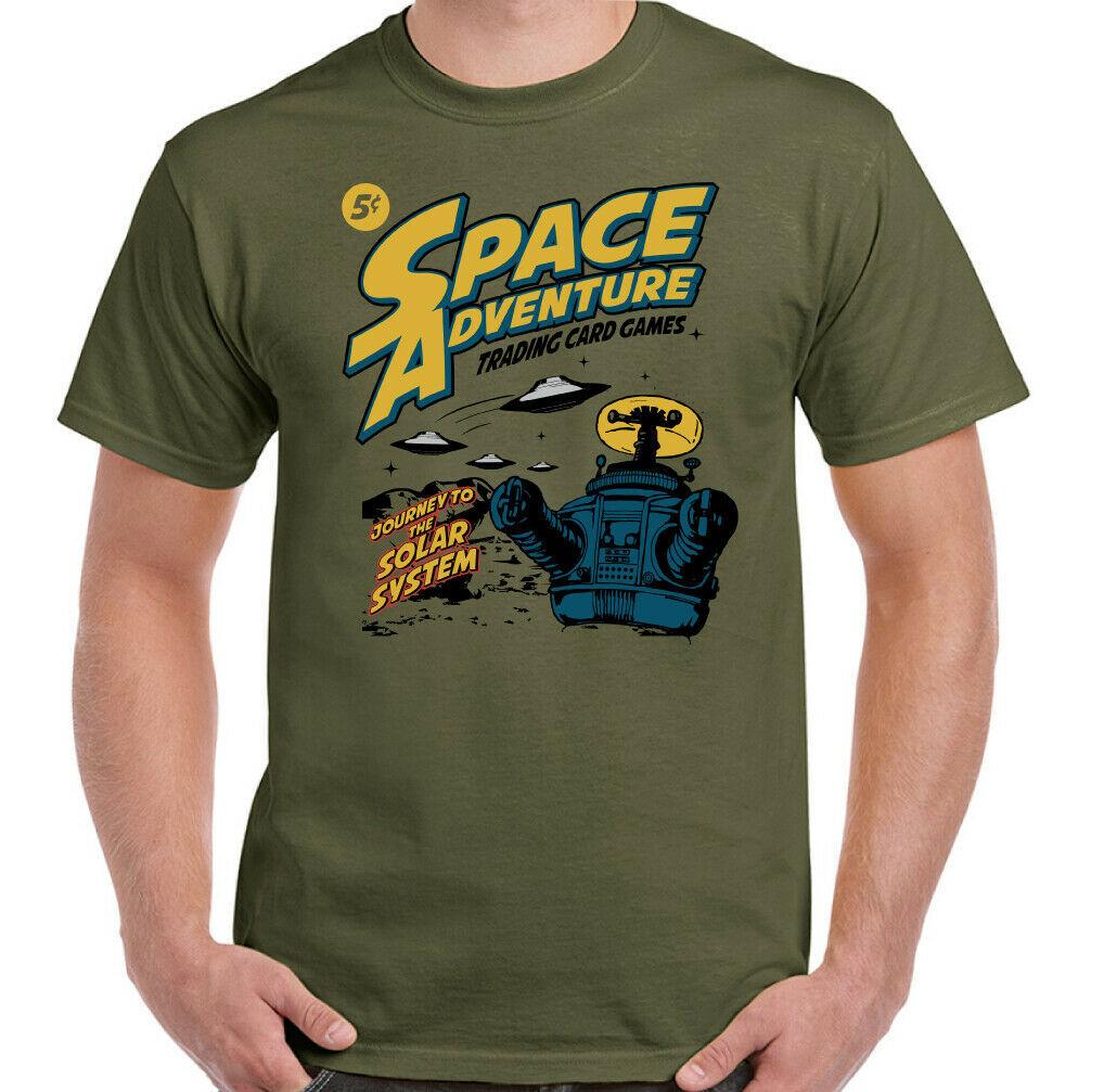 Space Adventure T-Shirt Mens Funny Comic Astronaut Lost In Top Science Moon 4XL
