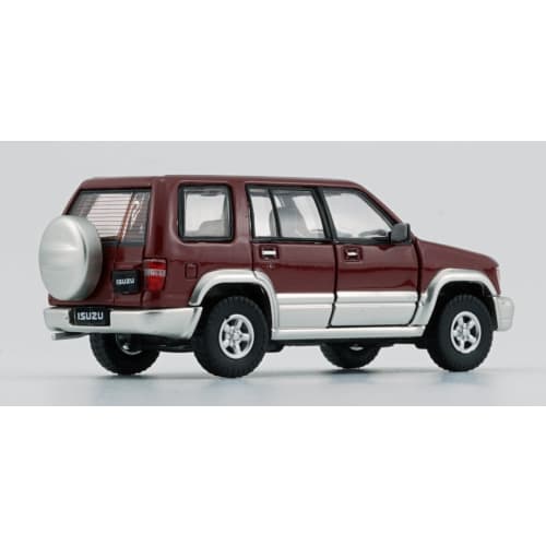 BM CREATIONS 1/64 Scale Isuzu Bighorn 1998-2002 Dark Red RHD Finished Product