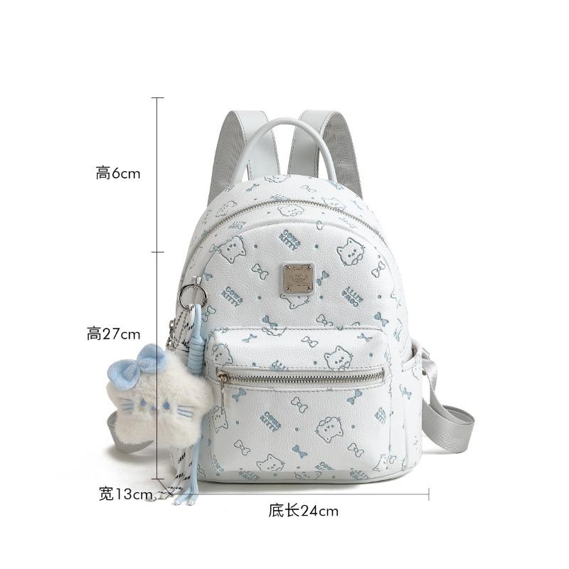 

Новый женский студенческий рюкзак для колледжа, рюкзак с котенком для леди, большая вместимость, для поездок на работу, женская сумка, рюкзак