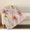 Floral Series Thick & Warm Flannel Blanket – Soft, Skin-Friendly, Cozy for Home, Couch, Guest Room, Holiday Decor (Christmas, Halloween)