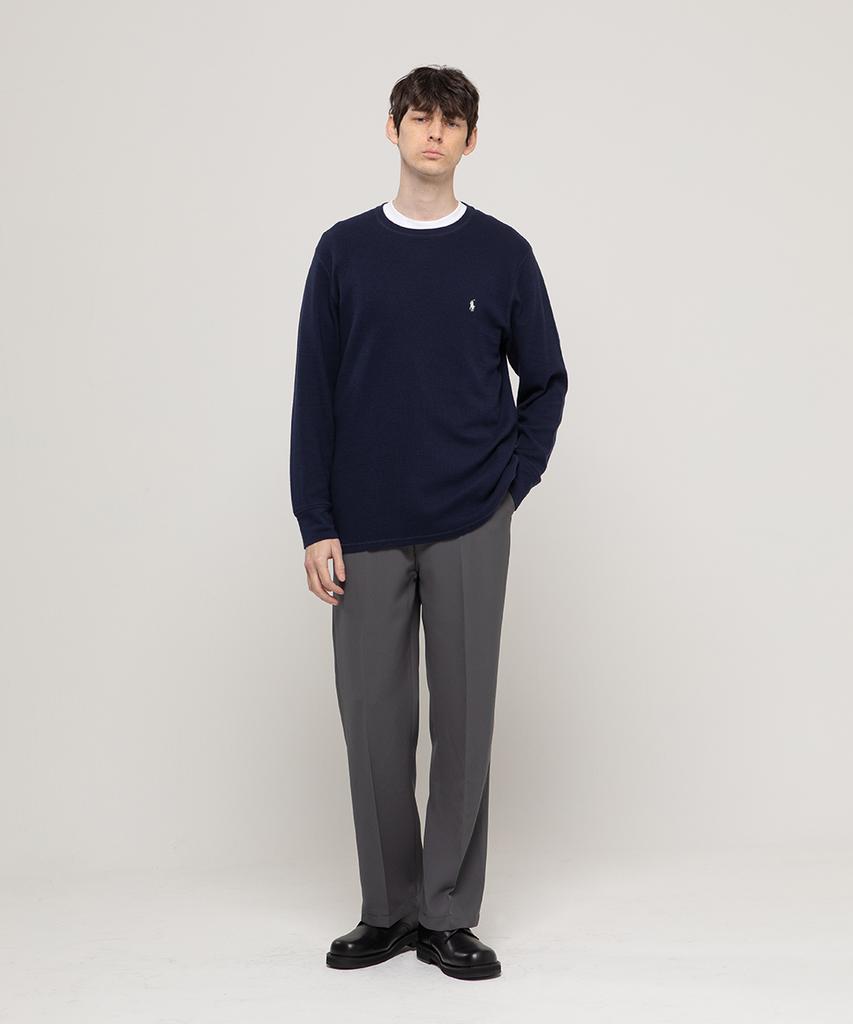 CHAMBROS Hidden Banding Semi-Wide Wrinkle-Free Slacks [Gray]
