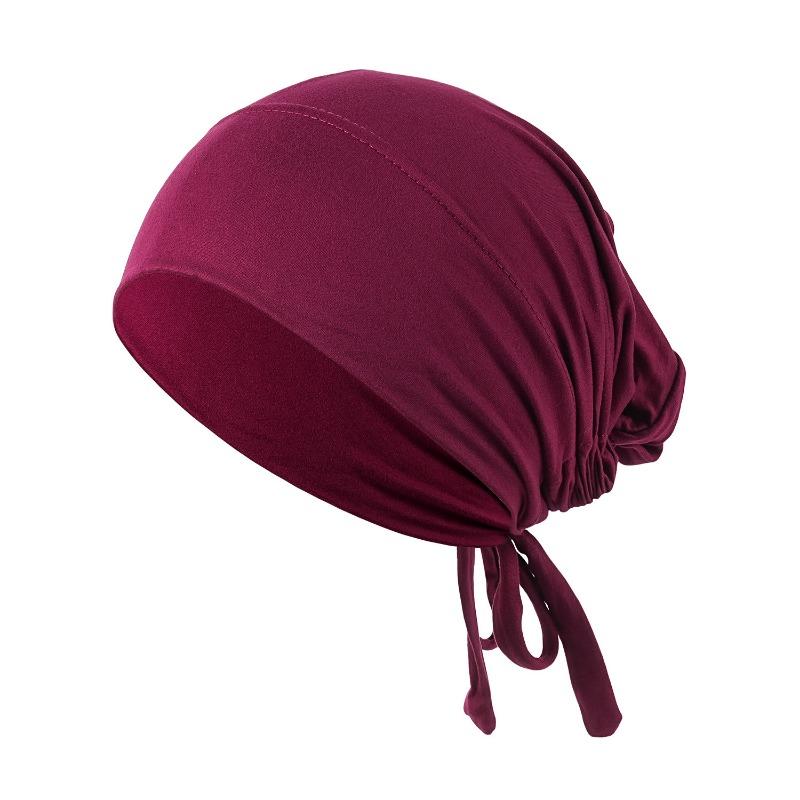 Eid Al-Fitr Ultra-Soft Stretch Fabric Muslim Headscarf Cap, Ethnic Style Turban, Headscarf Hat. Comfortable Fit Without Being Tight, Can Be Paired