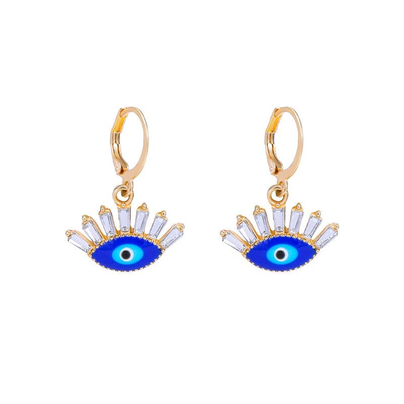 Halskette Ohrringe Schmuckset Mode Galvanisieren Teufelsauge Schmuck Punk Schmuck Damen Accessoires