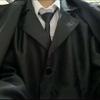 Men Black Suit Outfit Long Trench Coat Vest Shirt Tie Gloves Full Set Halloween Carnival Party Cosplay Costume for Adult Men