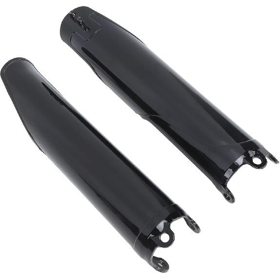 

Front Fork Tube Cover, 2Pcs Front Fork Tube Cover Glossy Black for CRF250R CRF250X CRF450R CR125 CR250 CRF 450 RX Fork Shock Absorber Protector