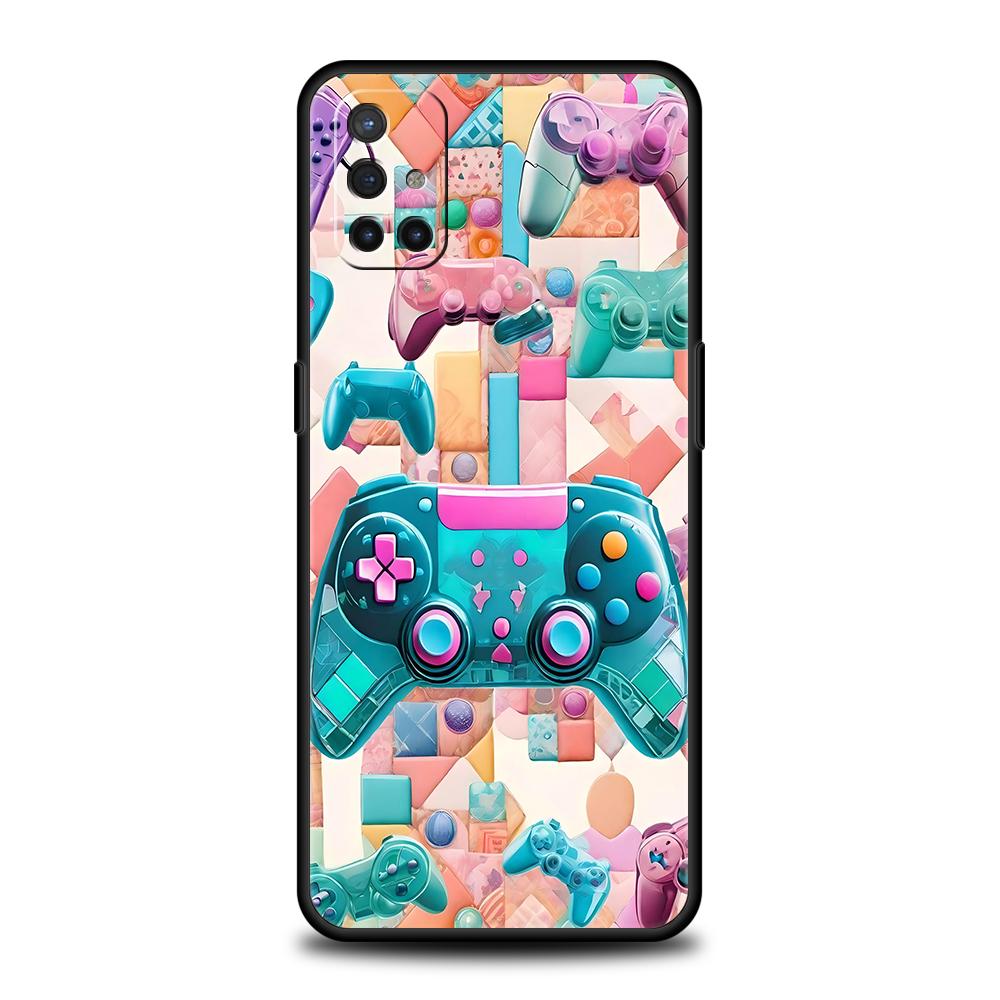 

Phone Case For Oneplus 13R 12R 13 12 10T 10R Nord N100 N200 N10 10 9 9R 9RT CE 2 Z Pro 5G Soft TPU Cover Game Controller Graphic Nord CE 3 Lite-1