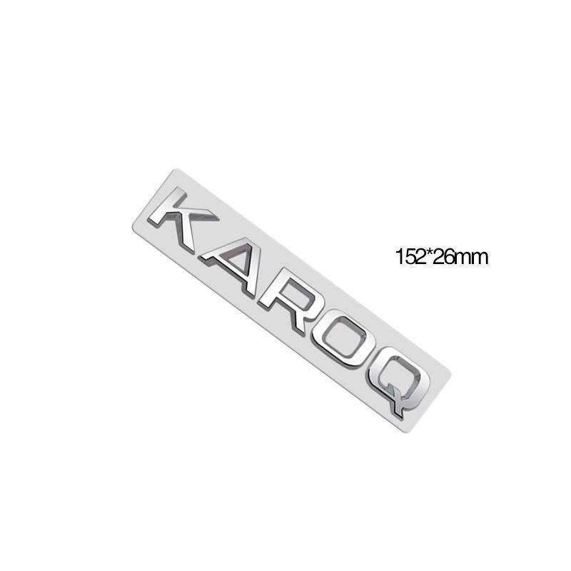 Metal Emblem Chrome Silver Car Sticker Badge Decal Body Trunk Decor for Karoq Kodiaq Rapid Yeti Octavia Superb Fabia Kamiq 4x4