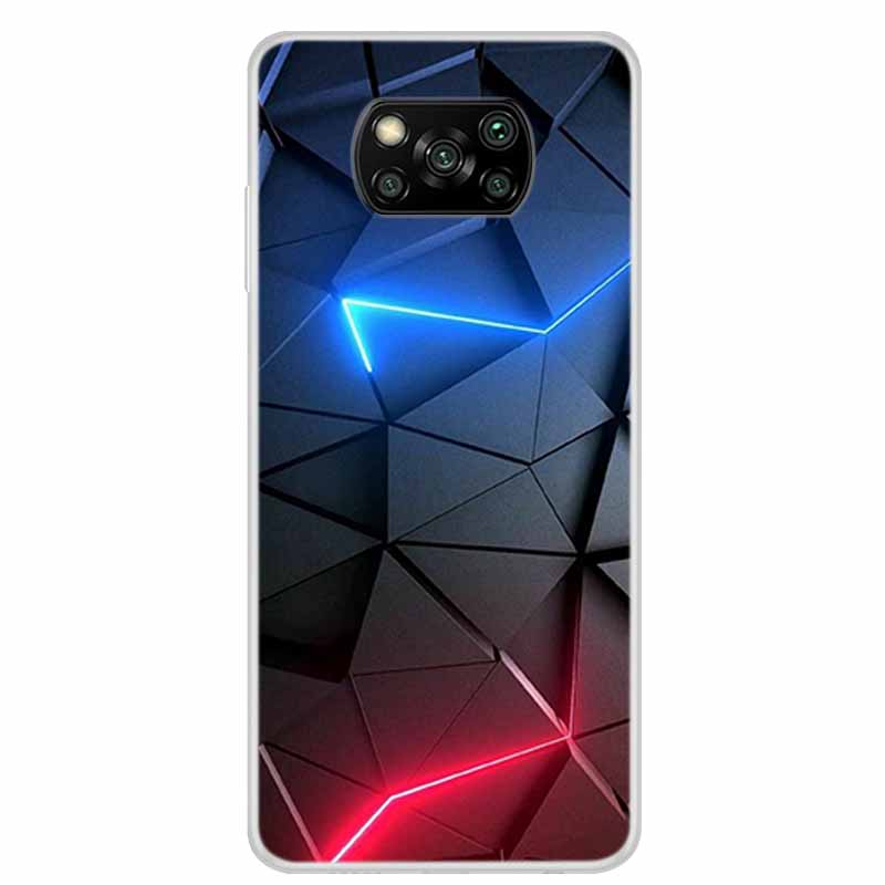 For Poco X3 Pro Case X3 NFC 6.67" Clear Marble Soft TPU Silicone Back Case for Xiaomi Poco X3 NFC Phone Covers Shockproof Fundas