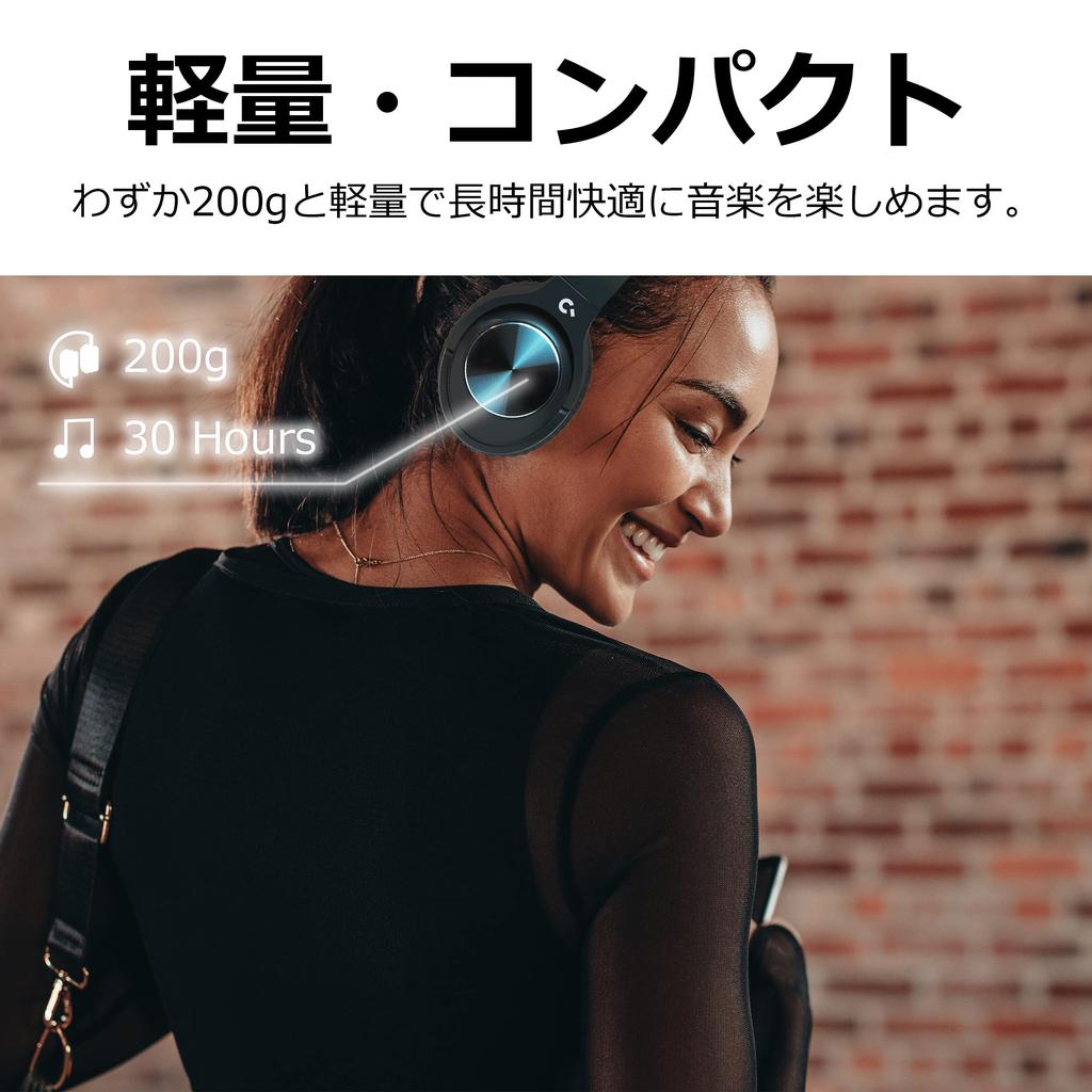 CROWD AUDIO ANC Wireless Headphones Active Noise with for Listening to Wired Wireless Bluetooth HP-01 Cancelling, Closed-Back, Mic, Music, &