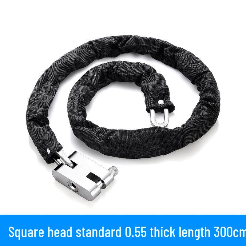 Heavy-Duty 300cm Anti-Theft Square Head Chain Lock
