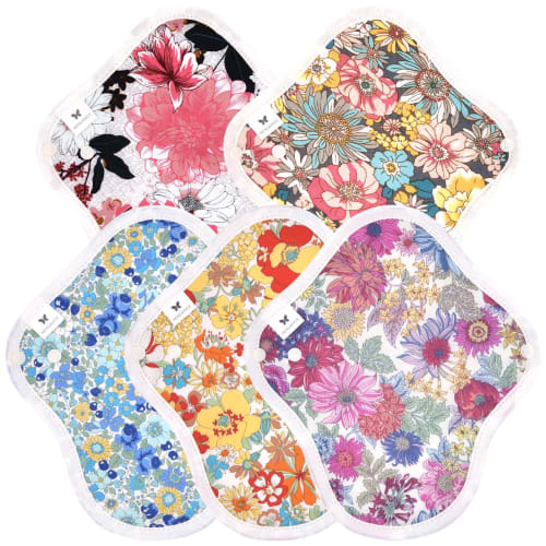 AENUANCE Cloth Pads, Absorbent for Menstrual Discharge, 5-Pack, Thick, 10cc Capacity, Small, Non-Waterproof, AESH-5P-V04