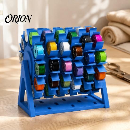 Tabletop Spool Holder 60-Spool Sewing Thread Organizer Rack, 360 Degree Swivel Space Saving Display Stand, Storage for Embroidery And Quilting Threads