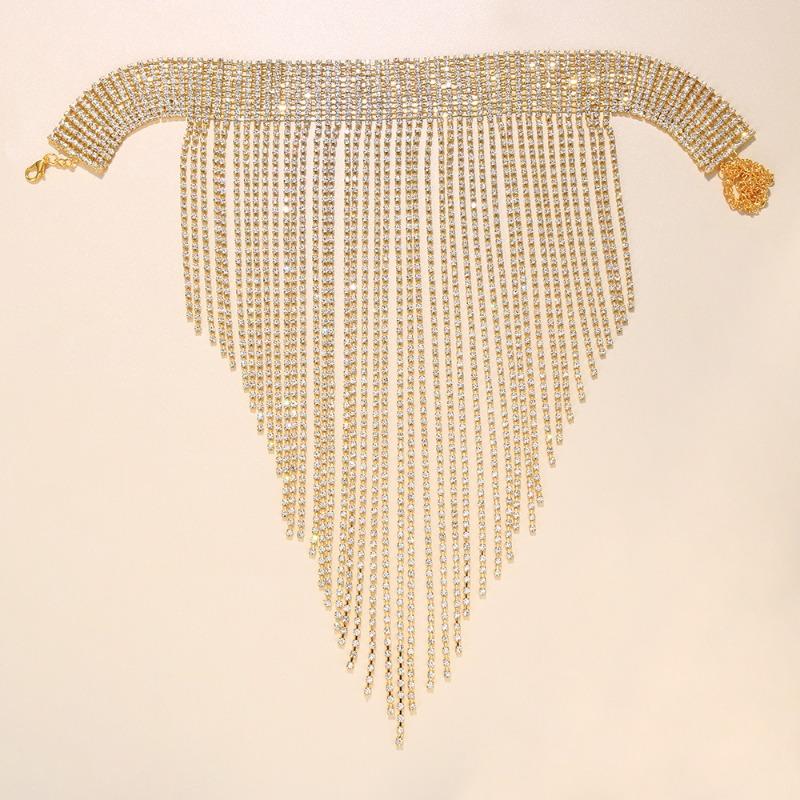 Sparkling Tassel Mask Ethnic Style Masquerade Ball Crystal Mask