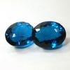 Natural Blue Grandidierite Loose Gemstone 80.23 ct Oval Cut Pair for Jewelry Making and Crafts