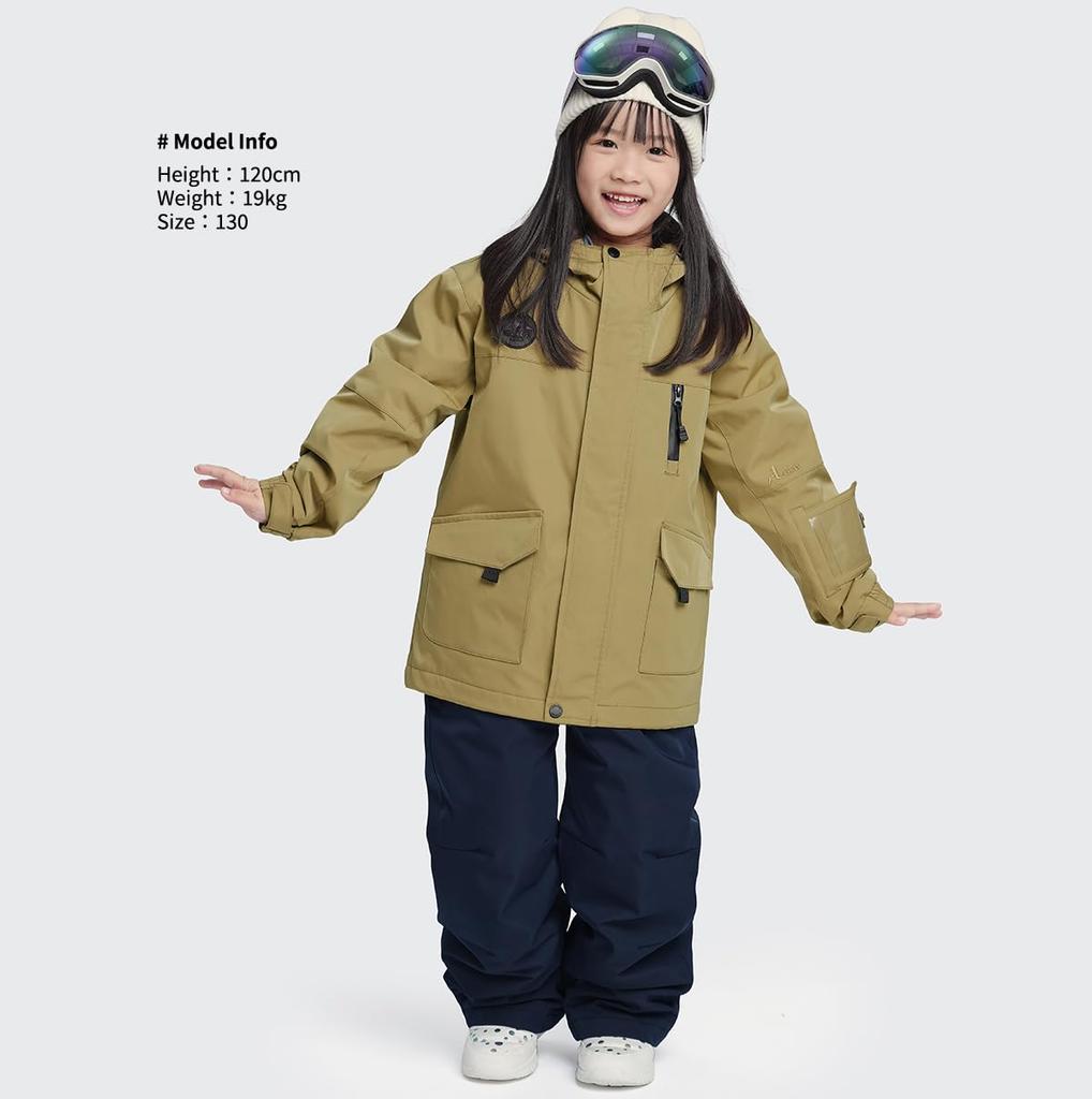 Acrais Ski and Snowboard Wear Set and for Sizes and 160cm Sizes Kids' (Top Bottoms) Girls, 120cm, 130cm, 140cm, 150cm, (5 Available)