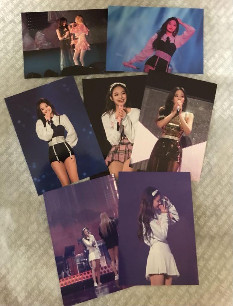 [USED] BLACKPINK Seoul Concert Postcard Jennie 7 Pieces