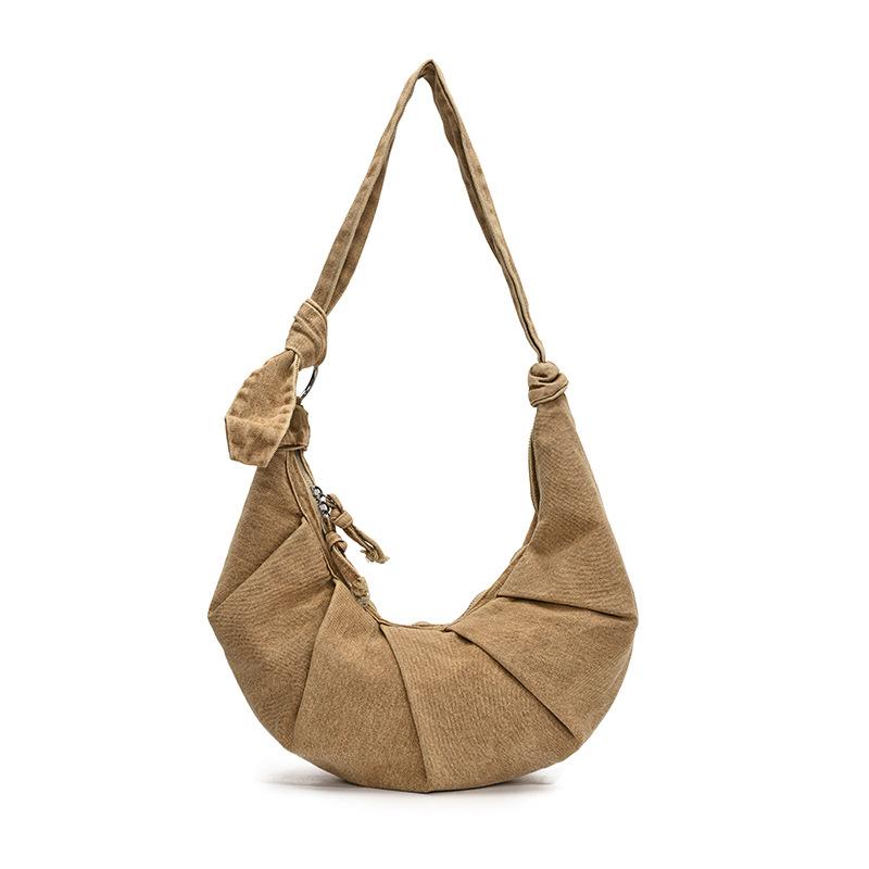New Large-capacity Versatile Solid Color Bag Women's Casual Nylon Shoulder Bag