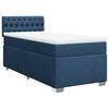 Vidaxl Letto Continentale Con Materasso, Blu, Tessuto 100X200 Cm