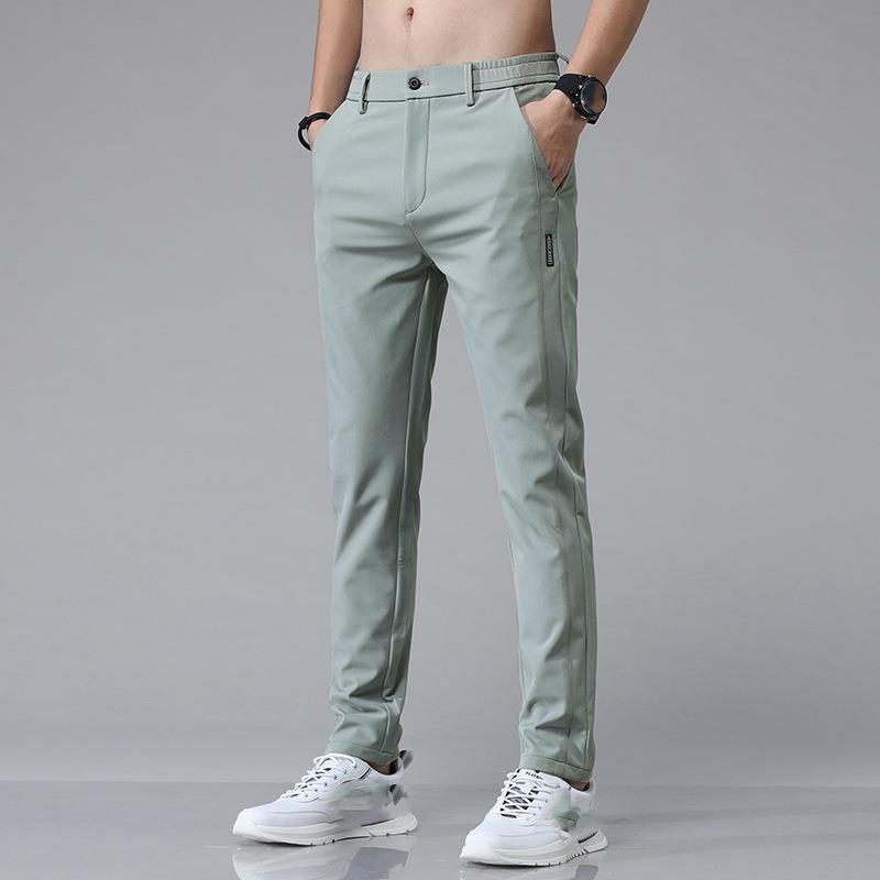 

Winter Velvet Casual Pants Men Business Stretch Elastic Waist Jogger Outdoors Classic Fleece Trousers 38