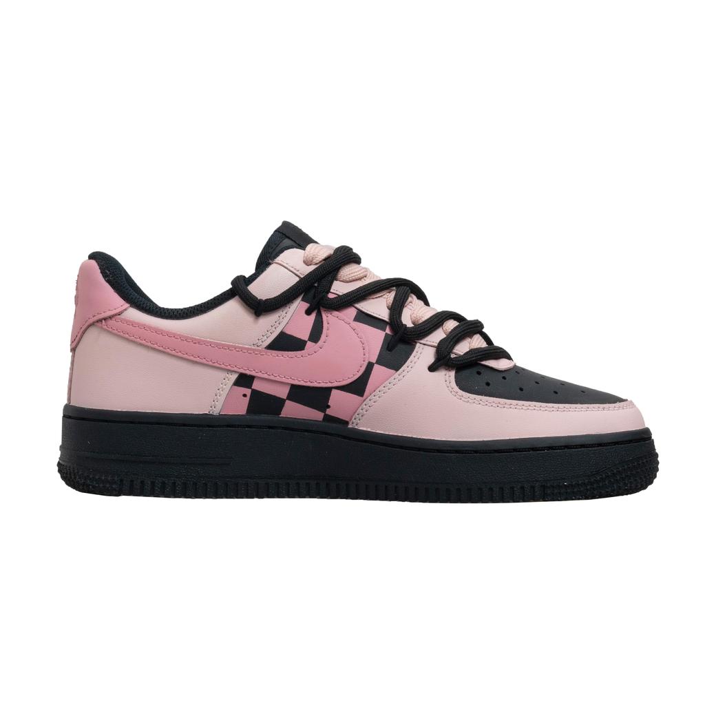 Nike Air Force 1 Rutschfest Abriebfest Niedrig geschnitten Skateboard Schuhe Damen Schwarz Rosa DD8959-001(Team44-)