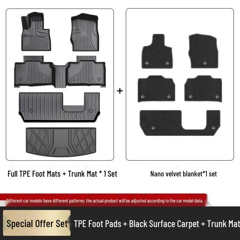 Cadillac XT6 TPE Carpet Floor Mats (2020-2025 Models) - Original Style, Full Surround