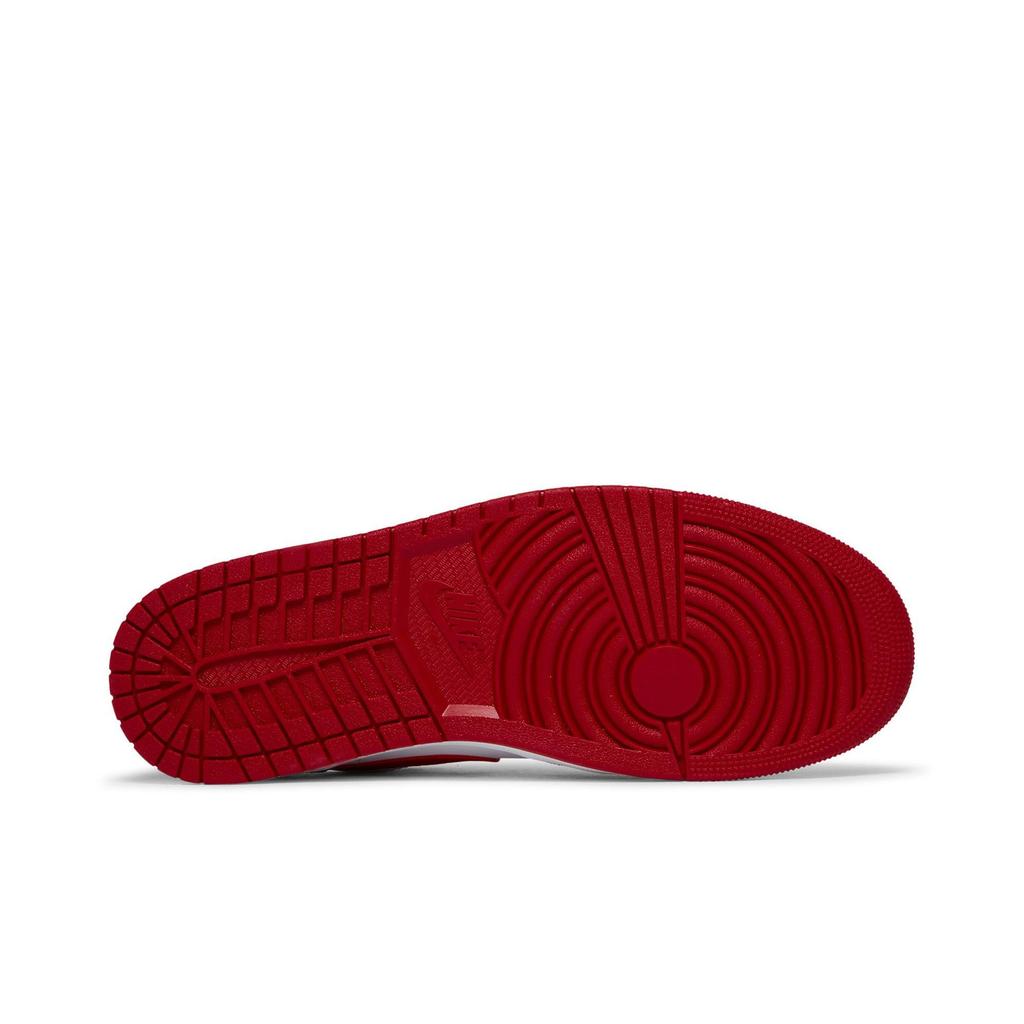 Air Jordan 1 Low 'Reverse Black Toe' (Unisexe) Chaussures de Basketball Vintage Blanc / Noir / Rouge Gym 553558 163