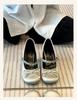 Xiaoxiangfeng pink round head thick heel silver Mary Jane shoes bow single shoes women's skirt ballet high heels