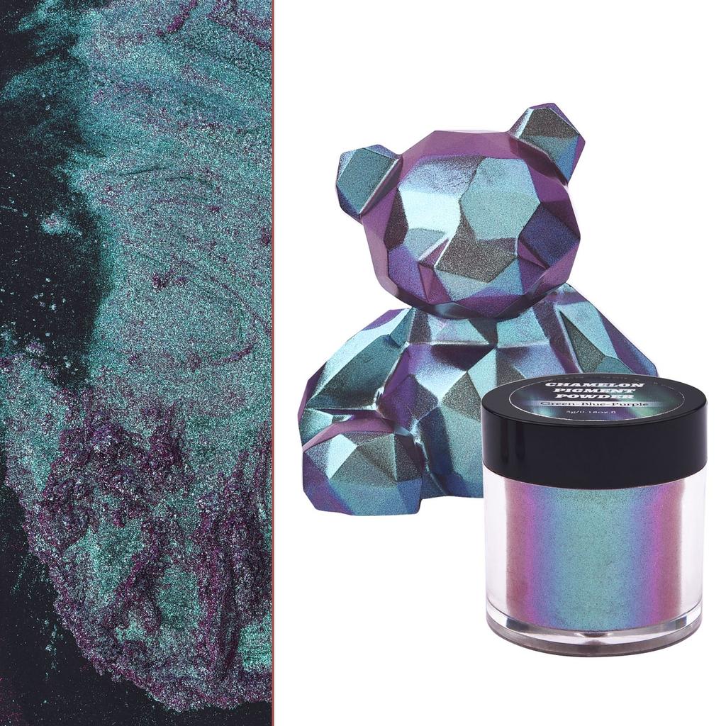 5g Mirror Chameleons Pigment Pearlescent Epoxy Resin Glitter Magic Discolored Powder Kit Resin Colorant Jewelry Making Tools