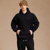 Men's Fleece Sweatpants Long Pants Drawstring Joggers with Hooded Sweatshirt Casual Athletic Set