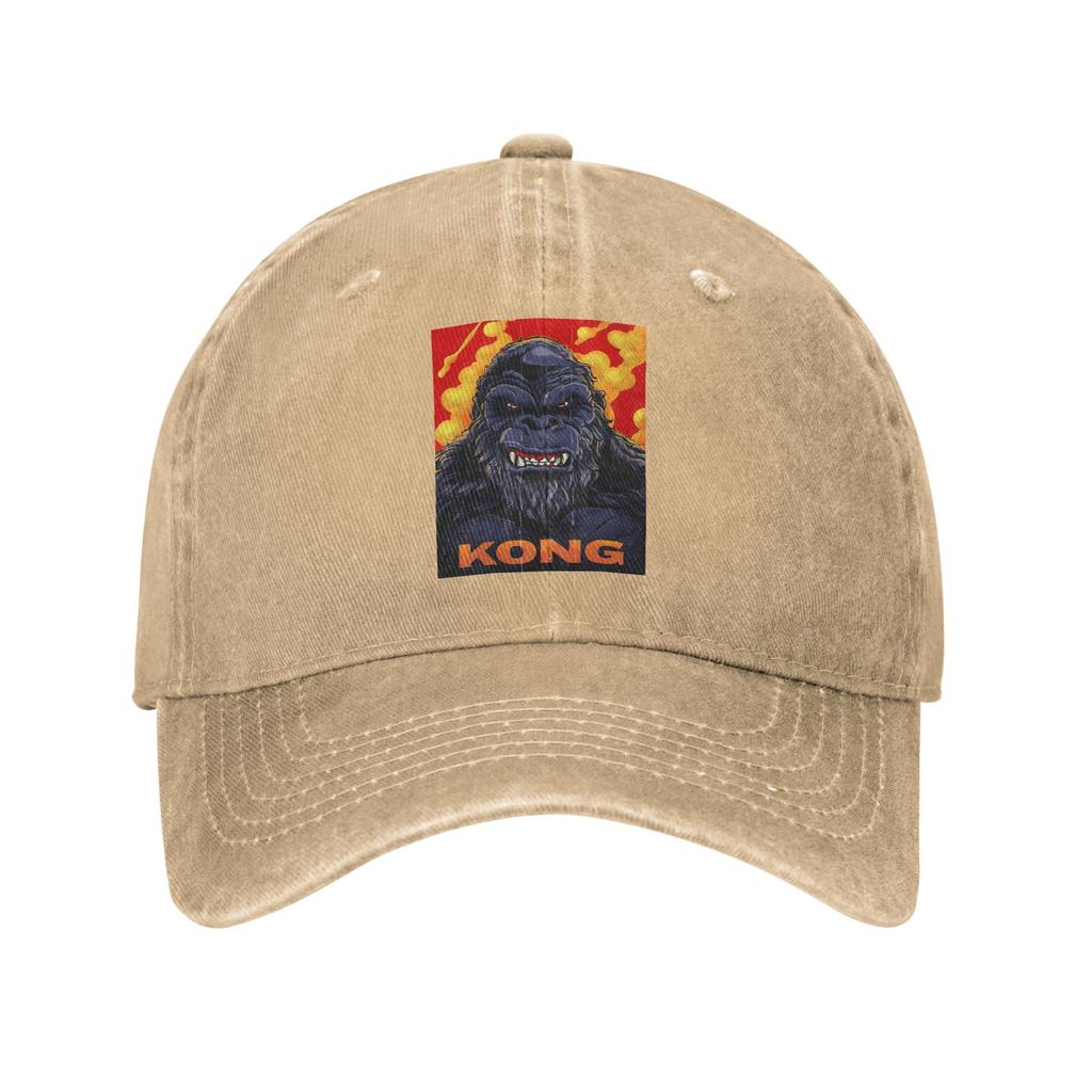 King Kong Denim Cap Casual Baseball Caps Adjustable Hat Summer Unisex Baseball Hats